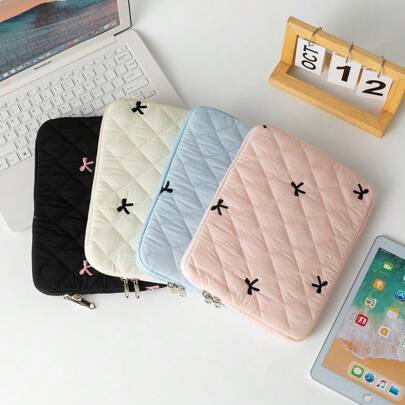 11/13/15 Inch Laptop Sleeve Tablet Bag Laptop Storage Bag Laptop Carrying Case Bag For MacBook & IPad Cute Puffer Notebook Protective Cover Laptop Sleeve Tablet Cover Bag For Girls/Student