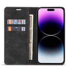 Apple Luxury Wallet Skin-Friendly Material Case With [RFID Blocking] Card Slot Stand Strong Magnetic Leather Flip Fold Protective Phone Case Compatible With Iphone Compatible With Samsung Galaxy Compatible With Xiaomi Redmi Business Shockproof Anti-Fall Mobile Phone Cover Shell