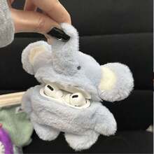 Cute Phone Case, Funny Phone Case, Pink Elephant Ear Plush Phone Case, Compatible With IPhone 1/2, Pro, 3, Pro (2nd Gen), 4, Pro 3