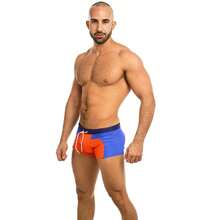 Taddlee Swimsuits Men's Swim Boxer Trunks Sexy Swimwear Square Cut Board Shorts - 橘色 - 查看 4