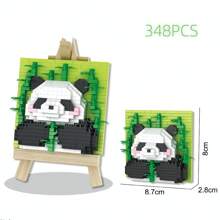 1 Set DIY Cute Panda Series, Multiple Building Methods In 1 Box, Leisure Building Block Toy, Panda Theme Puzzle Building Blocks, Creativity Toy, Ideal For Holiday, New Year, Spring Festival Interesting Pet Building Blocks, Fun Small Building Challenge, Cultivate Hands-On And Brain Skills, Building Block Set, DIY Creative Home Decor Toy, Adult Building Block Set Gift, Perfect For Holiday, Birthday, Christmas Gifts