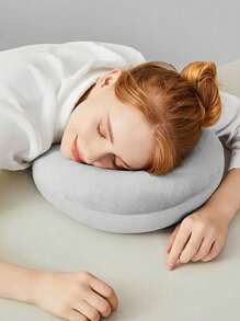 Almohada de viaje, almohada de cuello, almohada de avión, almohada de viaje en coche, hogar u oficina, almohada de cuello para vuelos con botón a presión y funda suave, almohada de cuello en forma de U portátil para estudiantes y adultos, que soporta el cuello y protege la columna vertebral cervical mientras se estudia o se viaja en automóvil, oficina u otros viajes, artículos y accesorios de viaje esenciales, vacaciones, verano, regreso a clases