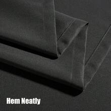 2025Hot-BONZER Waterproof Outdoor Curtains Patio, Premium Thick Privacy Weatherproof Grommet Outside Curtains Porch, Pergola, Cabana, 1 Panel, 54W X 84L Inch, - 木炭 - 查看 6