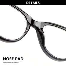 1pc Fashionable Cat Eye Readers, Black And Leopard Print Retro And Elegant Reading Glasses With Spring Hinged Temples, Comfortable Wear, Perfect For Daily Reading - Black - View 10