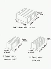 3 buc cutie de depozitare lenjerie intimă albă, organizator minimalist din poliamidă pentru șosete, separator pentru decorațiuni interioare, decor de toamnă, decor de festival, decor de cameră, decor de casă, decor de toamnă, decor de dormitor