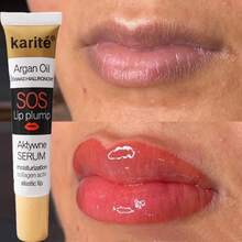 Karite Argan Oil SOS Lip Plump Serum - Moisturizing Collagen Active Elastic Lip Gloss, All Skin Types, Berry Toned Paste For Natural Makeup Look, Mineral Oil Enriched Lip Nutrition Enhancer - Quả mọng - Xem 2