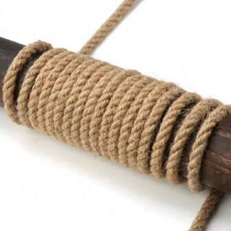 8mm/10mm 10M/Roll DIY Jute Rope Twine Crafts Home Pet Cat Scratching Board Tree Thick Jute Burlap Cord Gardening Tools Bundling Party Wedding Decor(No Cylinder)