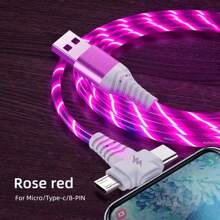 3-In-1 6A High Speed Charging Cable, Data Cable With USB To Micro USB + Type-C + Lightning Connectors, Compatible With IPhone/ Compatible With IPhone, Android, Camera, MP3 Universal Adapter, Charger
