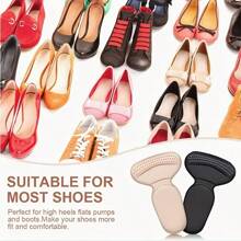 1 Pair Durable Heel Adjusters - Anti-Skid Stabilizers And Comfortable Insoles - Instantly Adjust Shoe Size By 1/2 - Fashion High Heel Size Converter