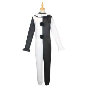Scary Movie Screaming Clown Cosplay Costume, Stage Performance Outfit For Halloween