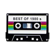 Vintage Cassette Tape Enamel Brooch, Can Be Used As Lapel Pin, Badge, Backpack Pin, Women's Brooch, Clothing Gift, Jewelry, Fashion Accessory - NR11717 - View 2