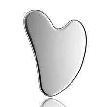 Stainless Steel Gua Metal Silver Guasha Face Chin Jawline Sculpting Eyes Neck Body Tighten Skin Massage Care Gifts - 1 - 查看 1