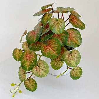 1pc 21.6in (55cm) Glass Reptile Terrarium With Artificial Hanging Plants, Suitable For Home Decor