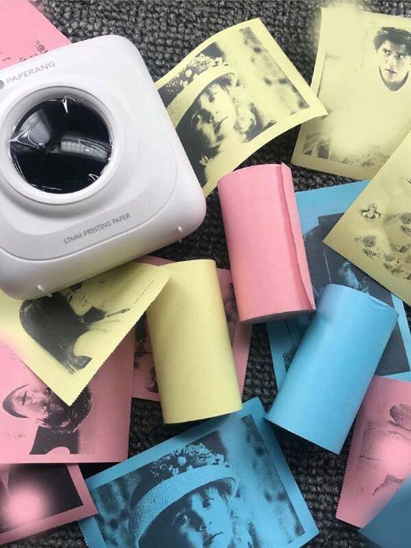 3 Stück Thermorollen für Mini Tragbare Drucker, 57x30mm geeignet für Thermische Korrekturmaschinen Schulsachen, Zur Rückkehr zur Schule