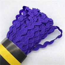 1 pieza 15 yardas Cinta en zig zag de 6mm de poliéster Cinta DIY para manualidades, material para decorar bodas, fiestas, Navidad, lazos - Elige colores - Ver 30