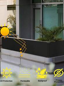 1 pieza Enrejado de privacidad para balcón, cortina parasol, cortina parasol de alta calidad para enrejado, toldo, parasol, red de privacidad y protección solar para enrejado de apartamento, aislamiento de plantas, cortina parasol, impermeabilidad reforzada, apta para jardín exterior, balcón, terraza, piscina, muebles de exterior - Multicolor - Ver 10