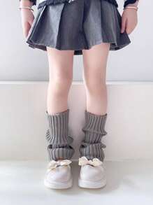 1 pereche jambiere pentru copii, jambiere lejere de culoare solidă pentru primăvară și toamnă, ciorapi de prințesă cu tub drept fără toc, jambiere Lolita pentru toamnă și iarnă
