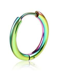 1pc 304 Stainless Steel Monroe Lip Ring, Spiral Cartilage Earrings, Barbell Body Piercing Jewelry, Suitable For Gift/Party