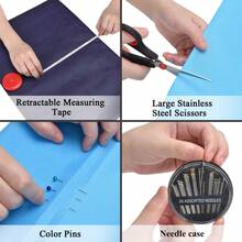 Sewing Kit (Including Sewing Supplies And Accessories), Mini Travel Sewing Kit, Needlework Kit, For Minor Repairs, (For Emergency Repairs) - màu đen - Xem 5