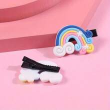 Cute Cartoon Unicorn Hairpins, Rainbow Hairpins Suitable For Daily Shopping, Sweet Cartoon Duckbill Clips, Side Bangs Hairpins, Birthday Gifts, Holiday Gifts, Party Costume Hair Accessories, And Can Also Be Used As Exquisite Small Gifts For Girlfriends And Besties