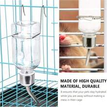 Rabbit Bottle, Guinea Pig Bottle, Pet Bottle, Rabbit Drinking Bottle With Stand, Stainless Steel Ball Rolling Hanging Automatic Waterer Suitable For Cats, Guinea Pigs, Hamsters
