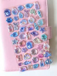 Nayiben 1pc Cartoon 3D Rhinestone Stickers, Cartoon Animal Self-Adhesive Sticker For Scrapbooking And Stationery Decoration, Craft Stickers Suitable For DIY Projects And Office Supplies,School Supplies,Back To School
