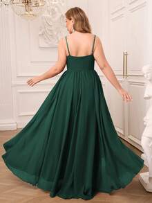 AOSHABABI Olive Green Draped Chiffon Elegant Women's Evening Gown, Suitable For All Formal Occasions, Galas, Weddings, Music Festivals, Holiday Parties, Graduations, Cocktail Events, Dates, Vacations, And Bridesmaid Dresses - Dark Green - View 6