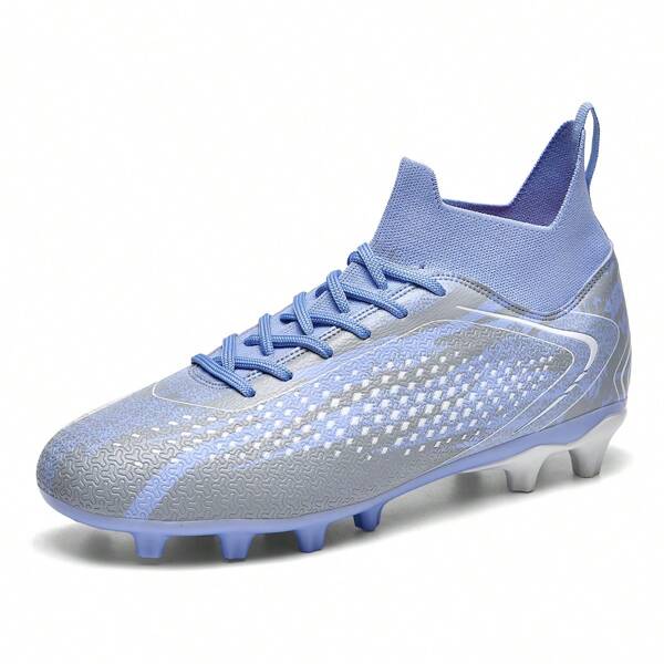 [World Cup Fan Training Boots] Women's FG Studded Football Shoes, Football Training Shoes, With Anti-Slip Studs Professional Football Competition Shoes, With Ankle Support | Lightweight PU Leather Uppers, Suitable For Indoor Hard Ground And Multi-Scene