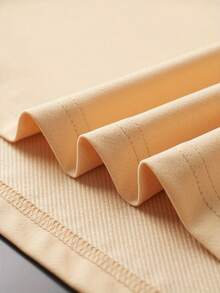 Popular  Men's Short Sleeve Shirts Never Give Up Letter Pattern Print Casual Summer Tops, Men's Fashion Casual Round Neck Short Sleeve, Suitable For Daily Wear And Various Occasions. Roomy And Comfortable - Màu be - Xem 4