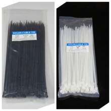 100pcs/Set Multi-Purpose Plastic Zip Ties, Soft & Durable Plant Fixing Straps, Convenient Garden & Lawn Care Cables, Easy To Use Directly Hole And Pull Fastening