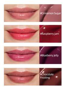 Laneige K-Beauty Glaze Craze 有色唇部精华，丰唇，12g，含多肽滋养保湿，用于唇部护理和上色，95% 护肤底霜，12 小时高光泽，日常妆容 - 覆盆子果醬 - 查看 7