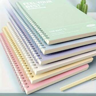 Cuaderno de espiral A5, "Mejor Sensación", páginas recargables con líneas de múltiples colores, ideal para diario, oficina y útiles escolares, cuaderno de vuelta a clases