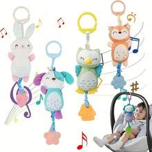 Plush Baby Toy With Portable Hanging Ring Chimes Toy - Baby Stroller Chimes Plush Rattle Doll, Suitable For Car Seat, Random Color Accessories - Multicolor - View 11