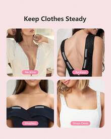 100-Strips Double-Sided Tape For Fashion, Tape For Clothes, Fabric Tape For Women Clothing And Body, All Day Strength Tape Adhesive, Invisible And Clear Tape For Sensitive Skins - 1 - 查看 6