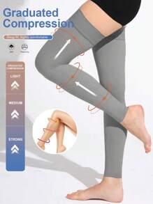Unisex 20-30 MmHg Compression Sleeve Leg Shaping Stretchy Support Anti Slip Travel Yoga Stocking, Y2k