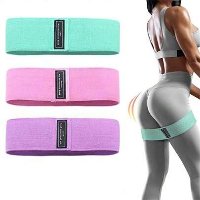 1/2/3PCS Elastic Resistance Booty Workout Band Anti-Slip Squat Expander Band Bärbara Glute Lår Elastiska band Yoga Gym Equipment Gym Accessories, Deporte, Gimnasio, Ejercicio En Casa, Pilates, Yoga, Entrenamiento En Casa