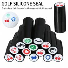 Marcador de carimbo para bola de golfe, selo de impressão, plástico de secagem rápida, multicolorido, acessórios de golfe, símbolo para presente de jogador de golfe, volta às aulas, material escolar