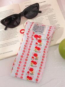 1pc Cute Glasses Bag, Glasses Storage Box For Girls, Sunglasses Accessories, With Cute Style, Cartoon Design And Girly Pattern, Perfect To Protect Sunglasses, A Great Gift. , Gender Reveal Party, Perfect Choice For Birthdays, Weddings, Parties, Perfect Gift For Colleagues, Friends And Family, Back To School Gift, Great Gift For Summer Vacation, Travel
