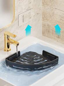 多功能储物架，免钻孔壁挂式三角储物架，化妆品收纳架，转角淋浴架，浴室储物架，室内淋浴架，淋浴壁挂式洗发水架，厨房浴室储物盒，淋浴篮，节省空间的三角架，浴室储物架，强力粘贴式淋浴架，适用于浴室、厨房、客厅、浴室配件、浴室储物、浴室装饰、淋浴架 - 彩色 - 查看 8