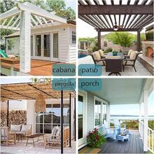 2025Hot-BONZER Waterproof Outdoor Curtains Patio, Premium Thick Privacy Weatherproof Grommet Outside Curtains Porch, Pergola, Cabana, 1 Panel, 54W X 84L Inch, - Yellow - View 7
