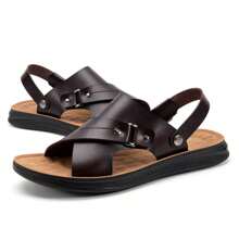SHIDERTION SHIDERTION Unisex Summer New Korean Fashion Beach Sandals, Plus Size Casual Breathable Slippers