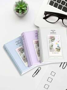 Album photo de 64 pochettes compatible avec les appareils photo instantanés mini 12/11/9, album de rangement durable à grande capacité, livret de stockage photo multicolore