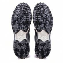 Men's Golf Shoes Spike Wide Waterproof Lightweight Anti Slip Golf Sneakers Walking Footwears - Black - View 9