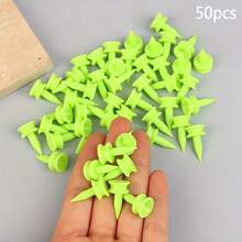 10/20/50pcs Golf Spikes, Rubber & Plastic Golf Tee, Suitable For Golf Sports - Green - View 1