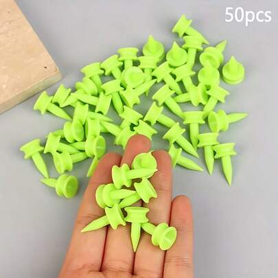 10/20/50pcs Golf Spikes, Rubber & Plastic Golf Tee, Suitable For Golf Sports