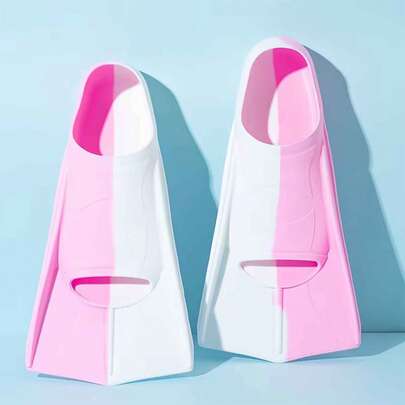 Professional Silicone Swim Fins For Men & Women, Necessary Equipment For Free Diving, Snorkeling, Adult Swimming Training, Beach Essentials, Beach Accessories, Pool Float