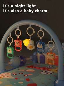 1pc Cute Night Light, Soothing Music Sleep Aid, Stroller Hanging Decor, Bedroom Sleep Lamp, Nursing Eye-Care Children's Night Light, Bedside Lamp