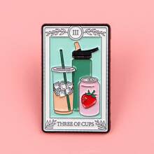 Alfinete de Lapela de Esmalte Tarot, Broches em Roupas, Presentes, Joias, Acessórios de Moda