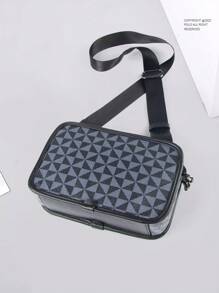 Crossbody Bag Sling Bag Shoulder Bag Square Bag Multifunctional Waterproof For Back To School College For Business Travel PU Leather Minimalist Retro Business Streetwear Stylish For Men For Boys For College Student Boyfriend Gift
