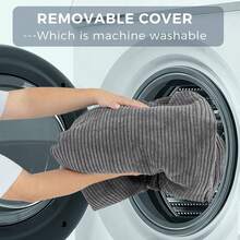 MAXYOYO - Puf plegable para sofá, cama, colchón de piso para adultos, grueso y largo con funda lavable con, gris, 30 x 95 pulgadas - Estrella Lunar - Ver 11